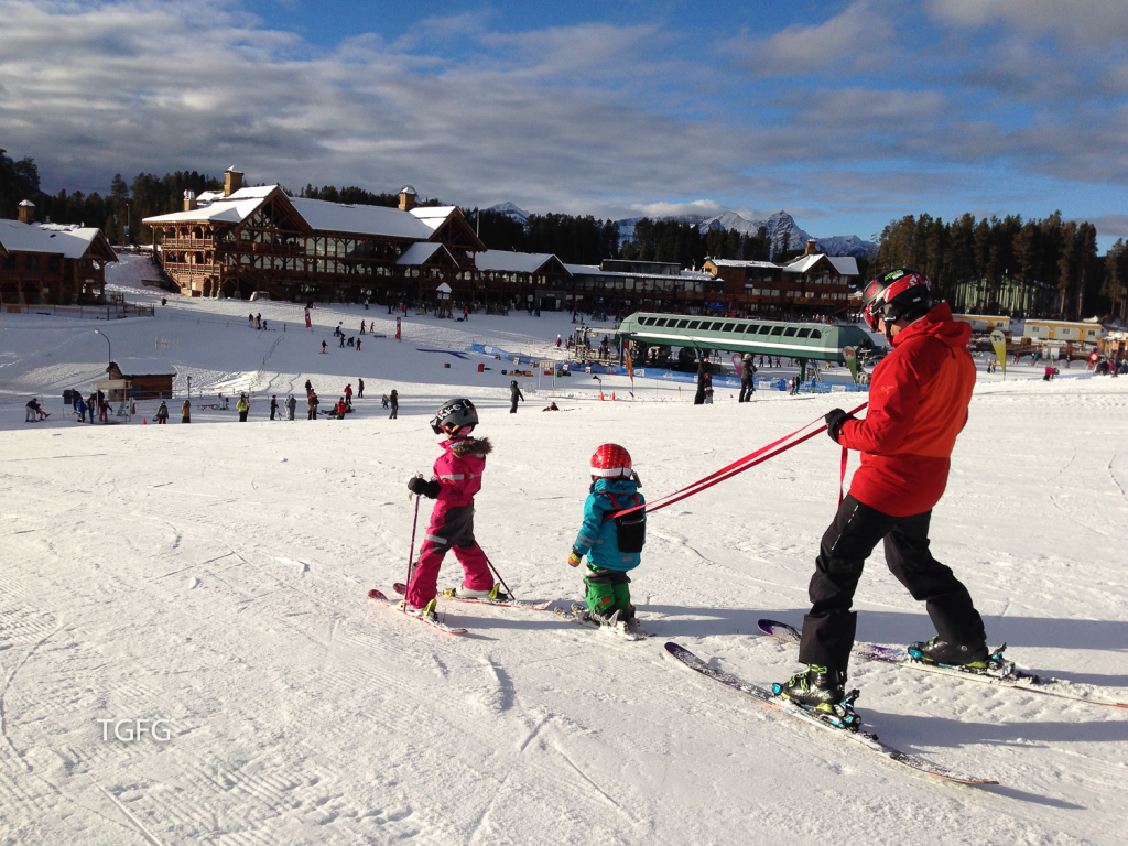 The family that skis together, stays together is what they say...