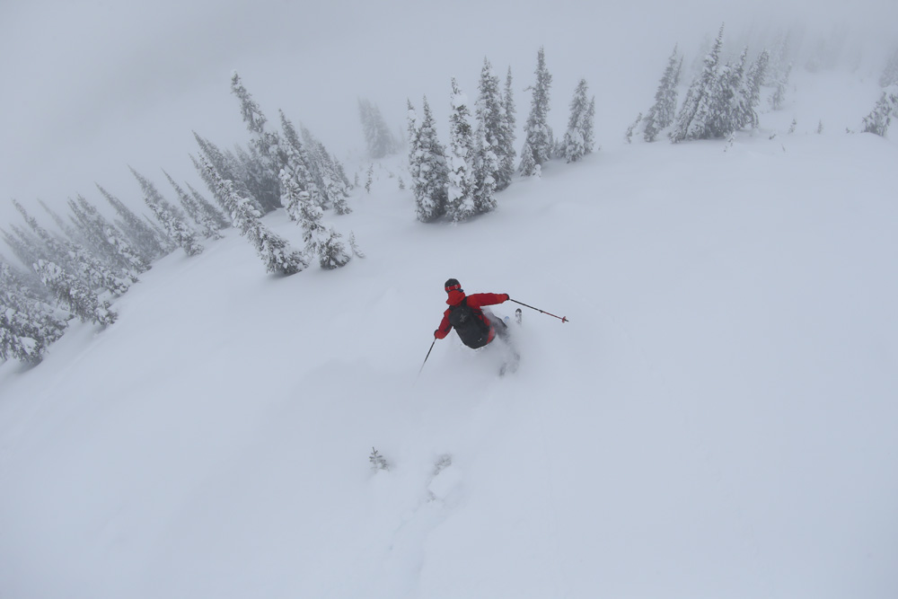 Austin Ross, Sunrise Lodge, Esplanade Range, BC, Canada photo:Adam Clark