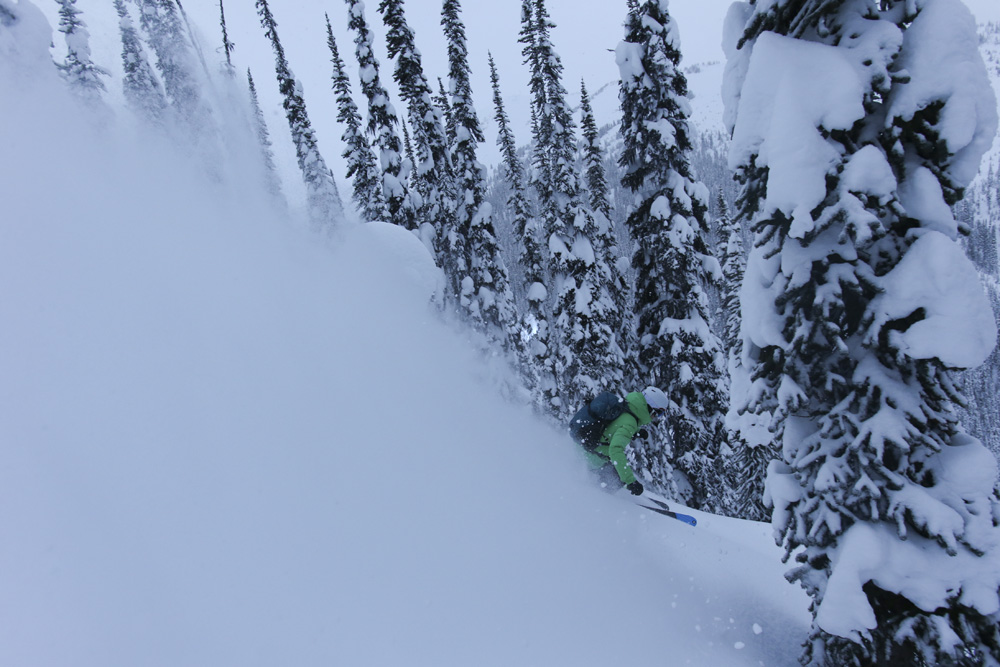 Christina Lusti, Sunsrise Lodge, Esplanade Range, BC, Canada photo:Adam Clark