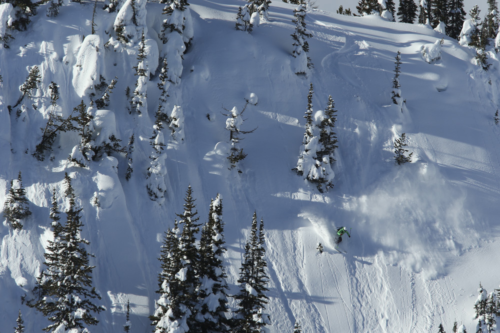 Christina Lusti, Sunsrise Lodge, Esplanade Range, BC, Canada photo:Adam Clark