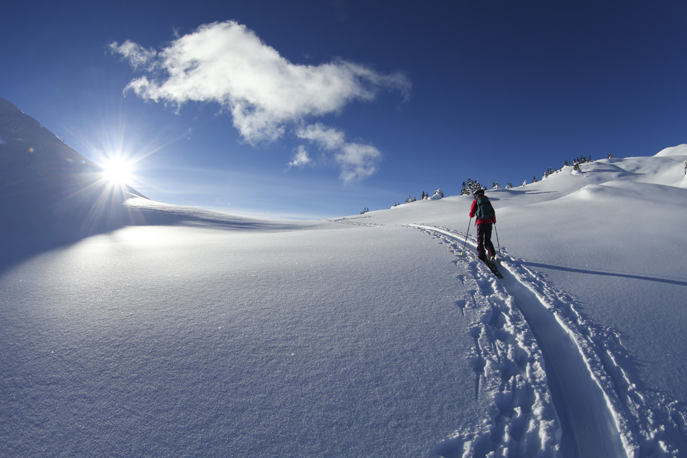 Christina Lusti, Sunsrise Lodge, Esplanade Range, BC, Canada photo:Adam Clark