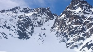 a little couloir off Cerro Lopez.