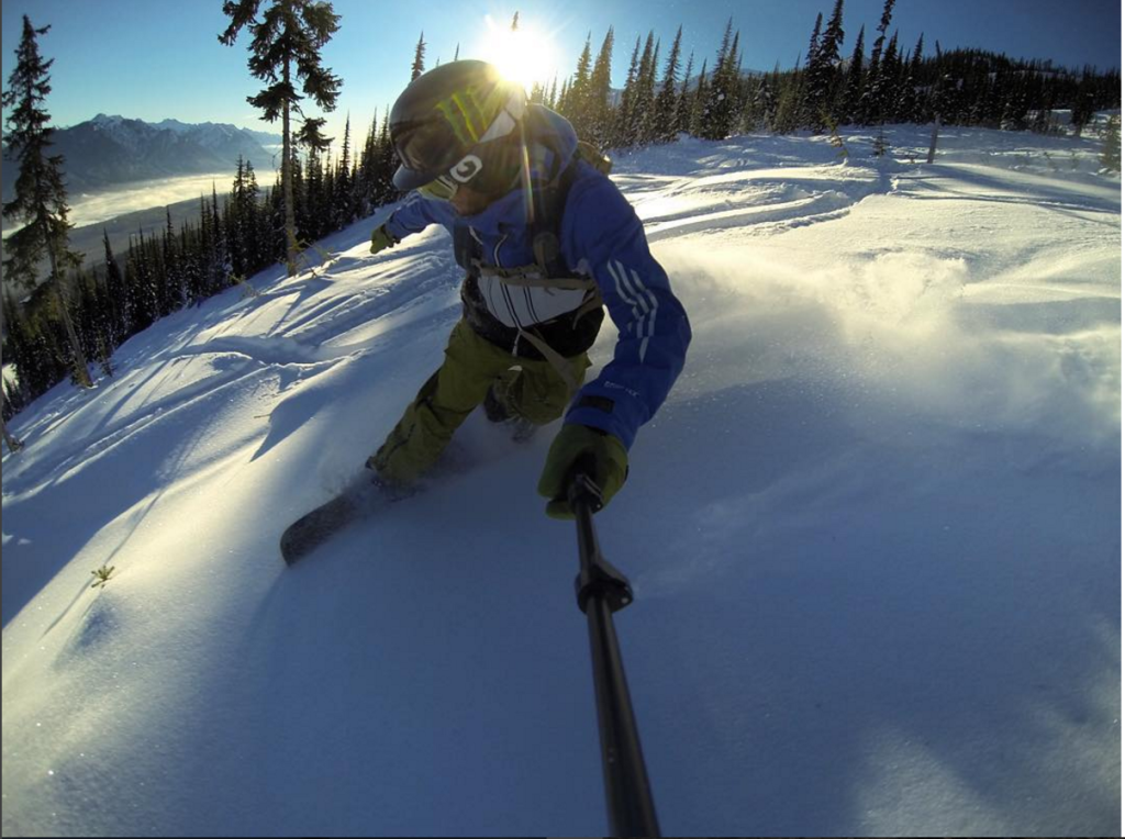 Ave Perry finds some pow. 